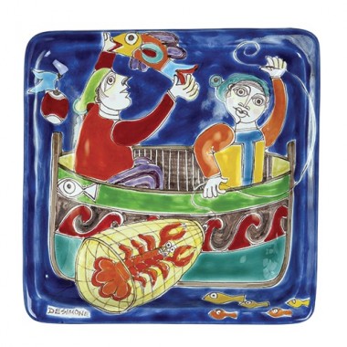 Squared plate 24x24 DS 44 Fishermen Squared plate 24x24 DS 44 Fishermen